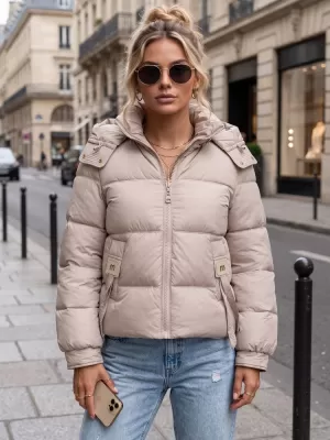 Dámská bunda DSTREET BÉŽOVÁ