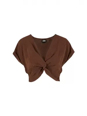 Dámský top URBAN CLASSICS TB8277-21859 CINNAMON BROWN