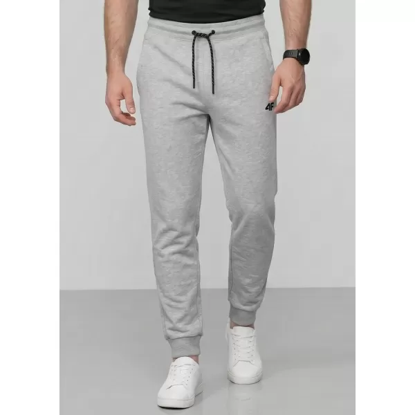  Pánské kalhoty 4F 4FWMM00TTROM1674 COLD LIGHT GREY MELANGE 