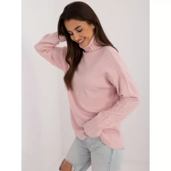  Dámský svetr WOOL FASHION ITALIA AT-SW-2342-1.35 BRIGHT PINK 