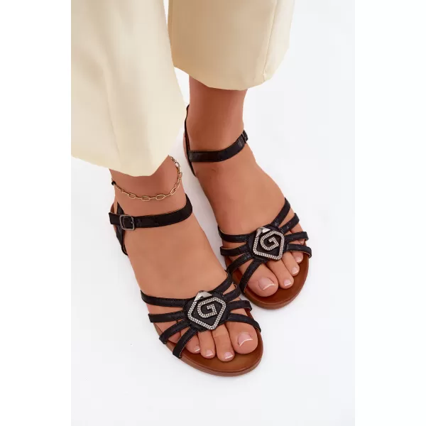  Dámské sandály S.BARSKI KV61-6056 BLACK 