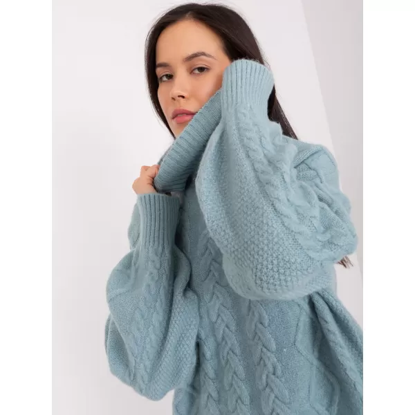  Dámský svetr WOOL FASHION ITALIA AT-SW-2355-2.30X MINT 