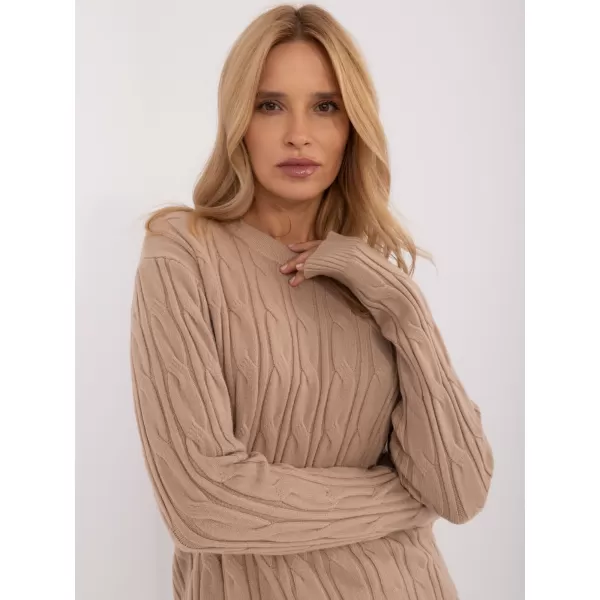  Dámský svetr WOOL FASHION ITALIA AT-SW-2343.88 CAMEL 