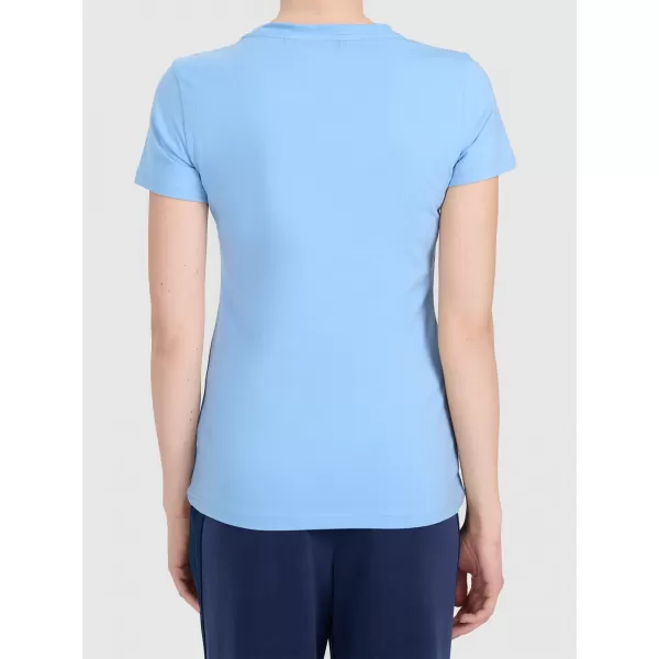  Dámské triko 4F 4FWAW25TFTSF1527 LIGHT BLUE 