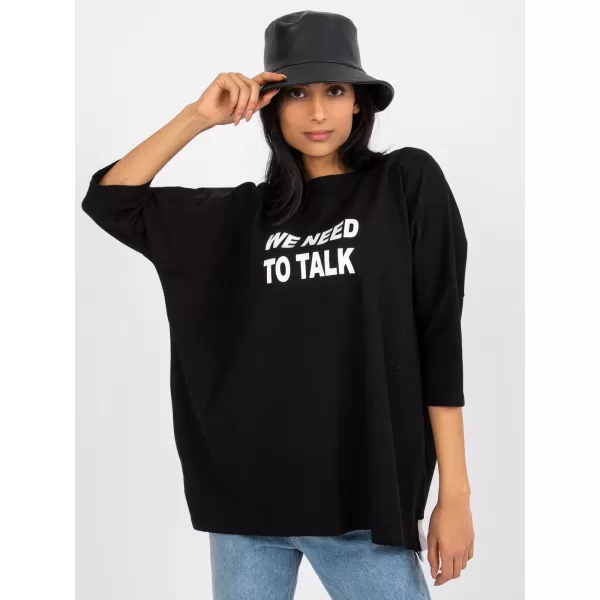  Dámská halenka RUE PARIS RV-BZ-7553.26 NOIRE 