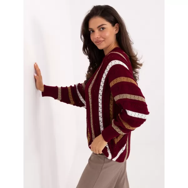  Dámský svetr FACTORY PRICE IT-SW-93115.13 BURGUNDY 