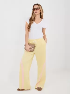 Dámské tepláky RUE PARIS IT-DR-22168.66 BRIGHT YELLOW