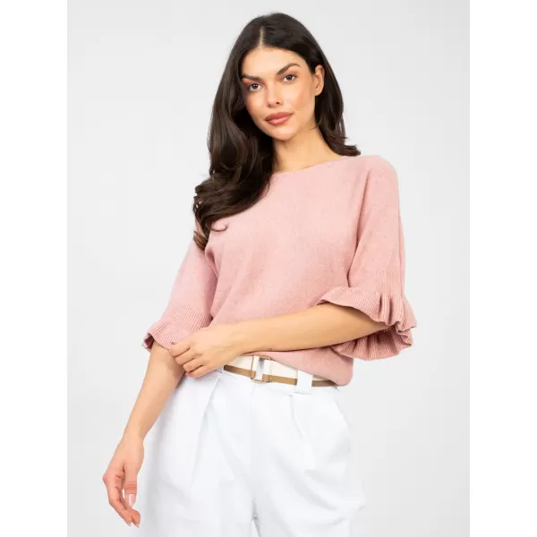  Dámský svetr ITALY MODA IT-SW-99244.65 DARK PINK 