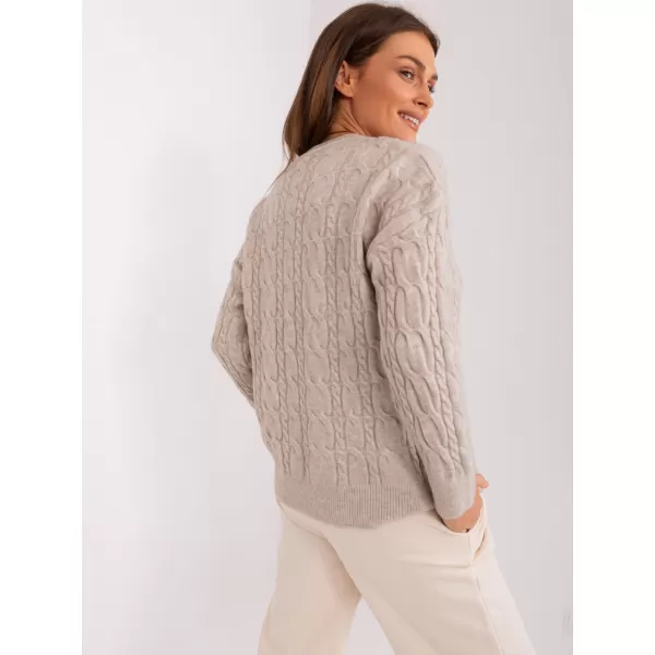  Dámský svetr WOOL FASHION ITALIA AT-SW-2335.27 LIGHT BEIGE 