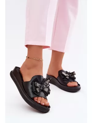 Dámské pantofle S.BARSKI KV61-6061 BLACK