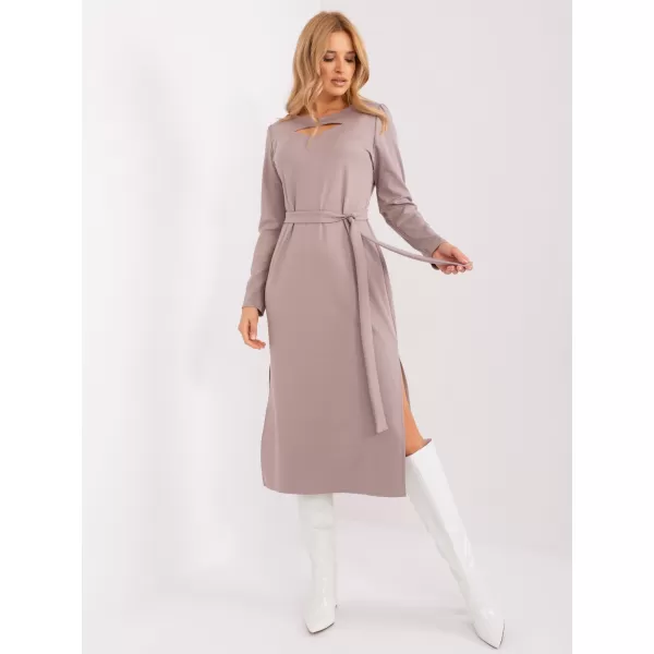  Dámské šaty LAKERTA LK-SK-509447.75P DARK BEIGE 