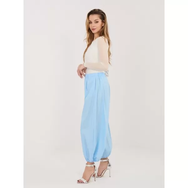  Dámské kalhoty RUE PARIS IT-SP-FL10309.70 LIGHT BLUE 