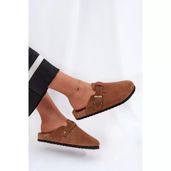  Dámské pantofle BIG STAR SHOES RR274A387 BROWN/BEIGE 