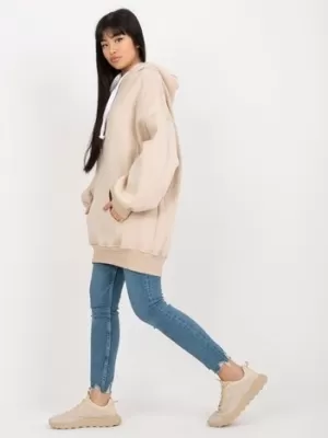 Dámská mikina EX MODA EM-BL-694.20X BEIGE