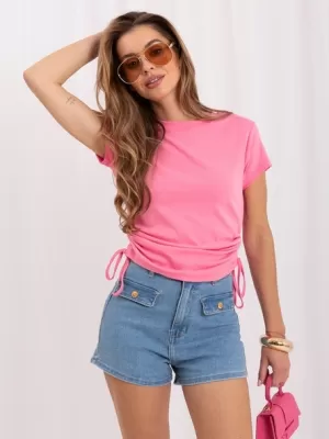 Dámské tričko RUE PARIS RV-TS-A1467.98 PINK