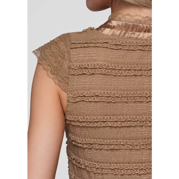  Dámská blůza OMBRE OW-TS-E0066 TAUPE 
