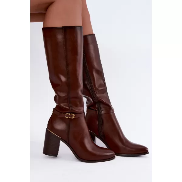  Dámské kozačky SERGIO LEONE KZ-08 BROWN 