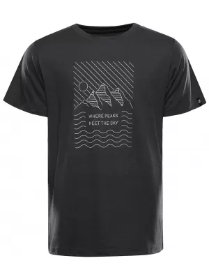 Pánské outdoorové triko ALPINE PRO NOGER 2 BLACK VARIANTA PA