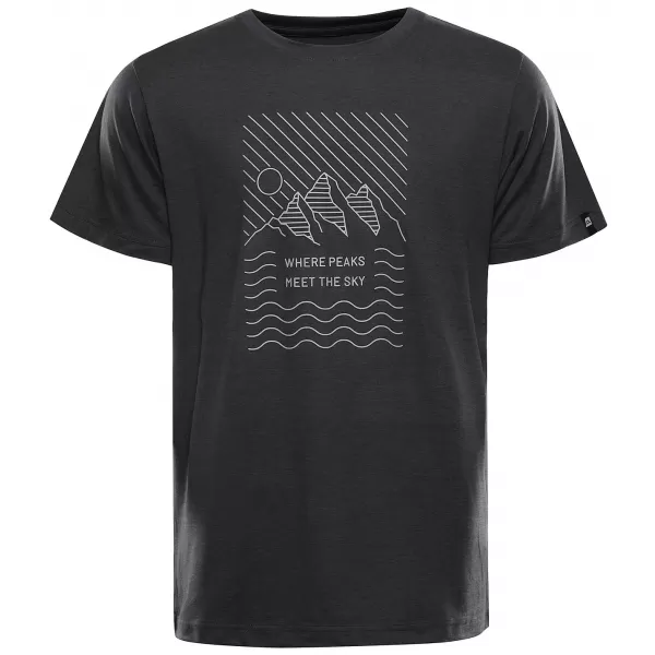  Pánské outdoorové triko ALPINE PRO NOGER 2 BLACK VARIANTA PA 
