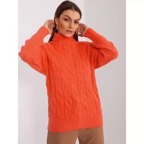  Dámský svetr WOOL FASHION ITALIA AT-SW-23401.97P ORANGE 