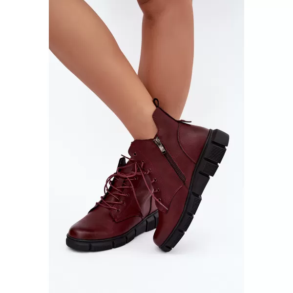  Dámské boty BOTO 26BT17-9301 BURGUNDY 
