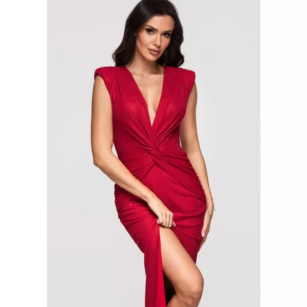  Dámské šaty LARICA LA-OM-DLR373 RED 