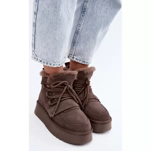  Dámské boty BIG STAR SHOES UU274315 BROWN/BEIGE SHADOWS 