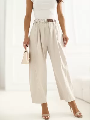 Dámské kalhoty ITALY MODA IT-SP-FL9967SPL.75 BEIGE