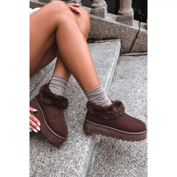  Dámské sněhule BIG STAR SHOES UU274203 BROWN/BEIGE SHADOWS 