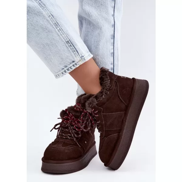  Dámské sněhule BIG STAR SHOES UU274312 CHOCOLATE 