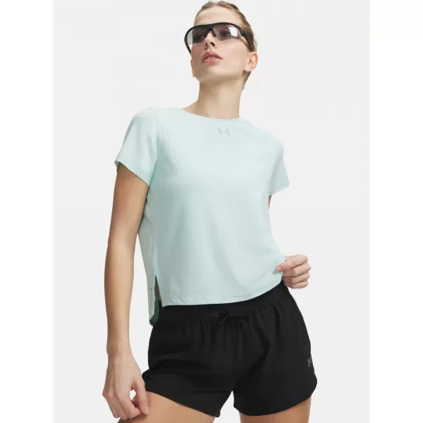  Dámské triko UNDER ARMOUR VELOCITI PRO SHORTSLEEVE 6009536-703 ZELENÁ 