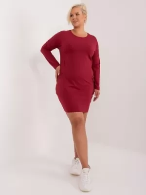 Dámské šaty RELEVANCE RV-TU-8295.29 BURGUNDY