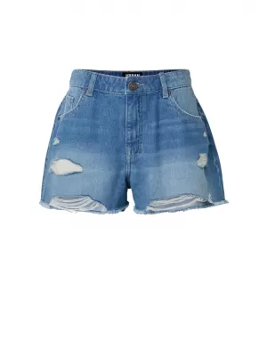 Dámské kraťasy URBAN CLASSICS TB8193 LIGHT BLUE WASHED