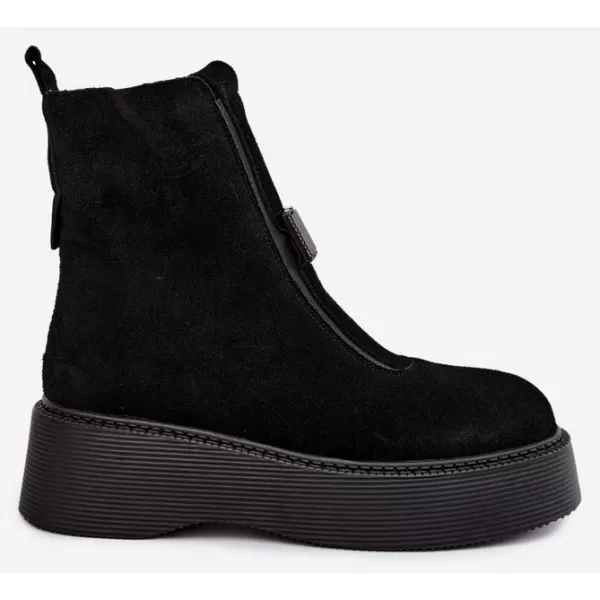  Dámské kotníkové boty D&A CR62-3448 BLACK 