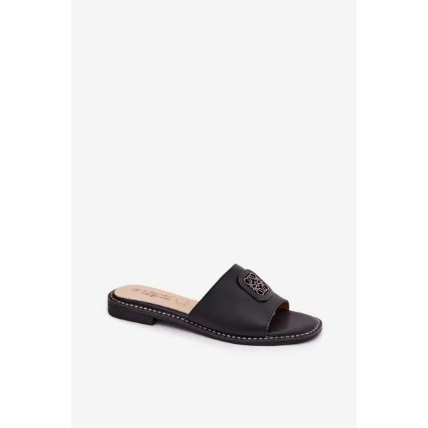  Dámské pantofle S.BARSKI KV61-6019 BLACK 