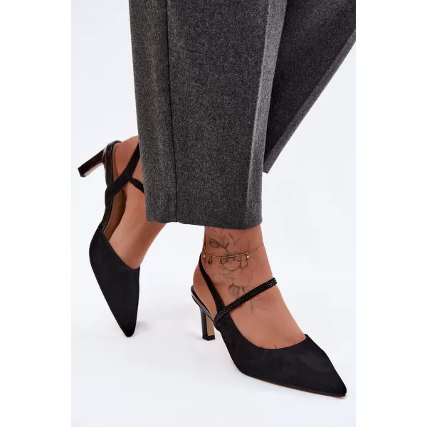  Dámské sandály D&A CR61-3048 BLACK 