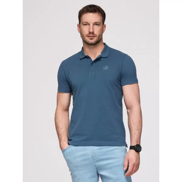  Pánské triko s límečkem OMBRE OM-POBS-0171 WHITE/MAROON/DARK BLUE 