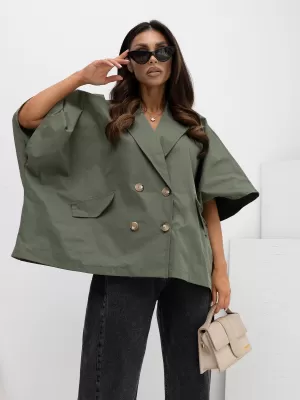 Dámská bunda RUE PARIS IT-KR-FL10153KSM.91 KHAKI