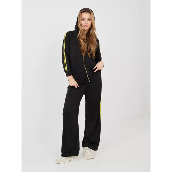  Dámská tepláková souprava RUE PARIS IT-KMPL-21782.93 BLACK 