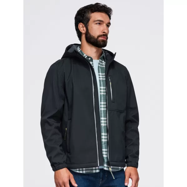  Pánská softshellová bunda OMBRE OM-JANP-0292 BLACK 
