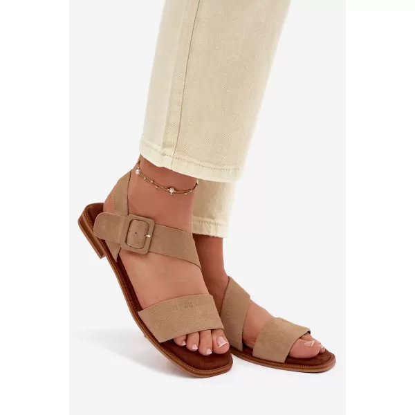  Dámské sandály BIG STAR SHOES TT274491 BEIGE 