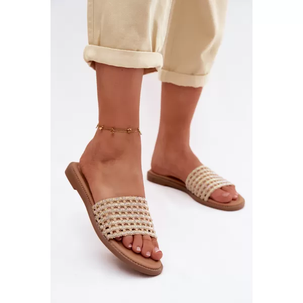  Dámské pantofle BOTO 26SD98-9832 BEIGE 