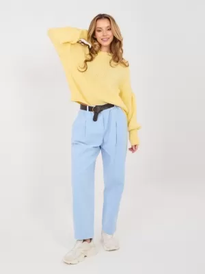 Dámské kalhoty ITALY MODA MI-SP-2690.00 LIGHT BLUE