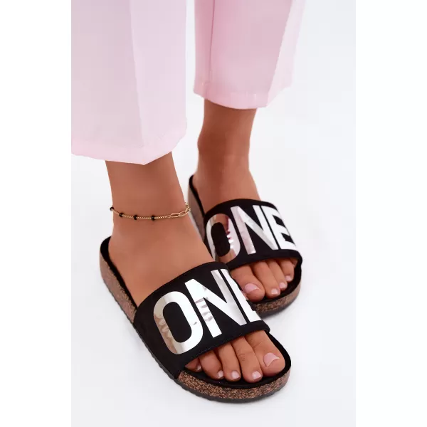  Dámské pantofle VINCEZA 22-2217 BLACK 