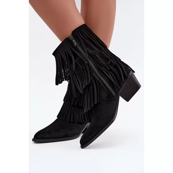  Dámské kovbojky BOTO 22-375 BLACK 