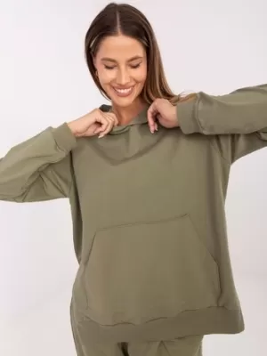 Dámská mikina RELEVANCE RV-BL-A168.18 KHAKI