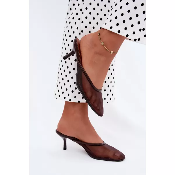  Dámské pantofle BOTO LN-81 BROWN 