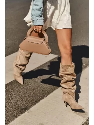 Dámské kozačky BOTO CLS-652 BEIGE