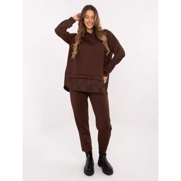  Dámský set ITALY MODA IT-KMPL-9860.61 DARK BROWN 