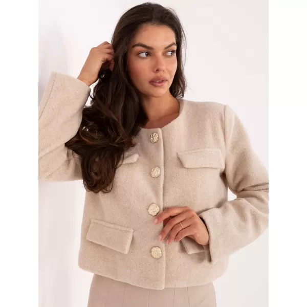  Dámská bunda RUE PARIS IT-KR-FL9586.64 LIGHT BEIGE 